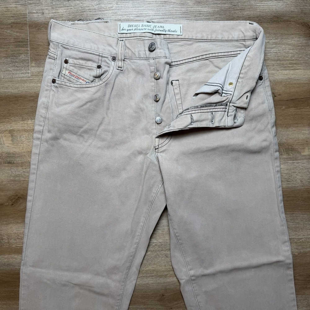 Vintage Diesel Saddle Jeans Men 32x31 Brown Loose Tapered Button Fly Y2K (Tag33) - Picture 2 of 12